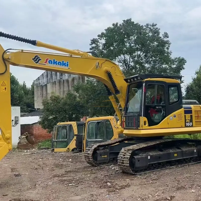 Export Ready Used Komatsu PC160 Hydraulic Excavator Cheap Price